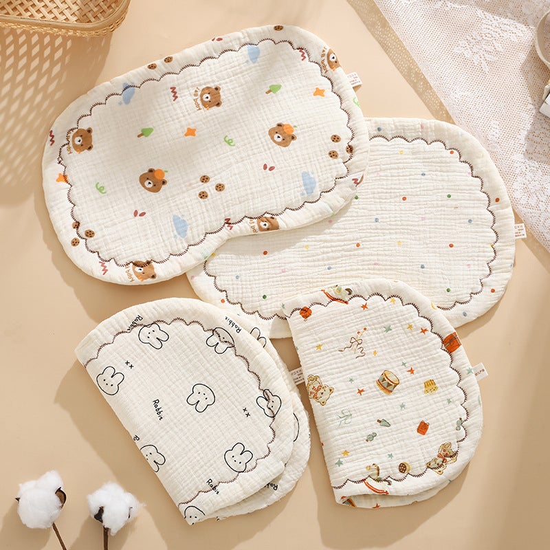 Baby Pillow Newborn Baby Flat Pillow Anti-Spitting Baby Cloud Pillow Headrest Baby Pillow - Image 5