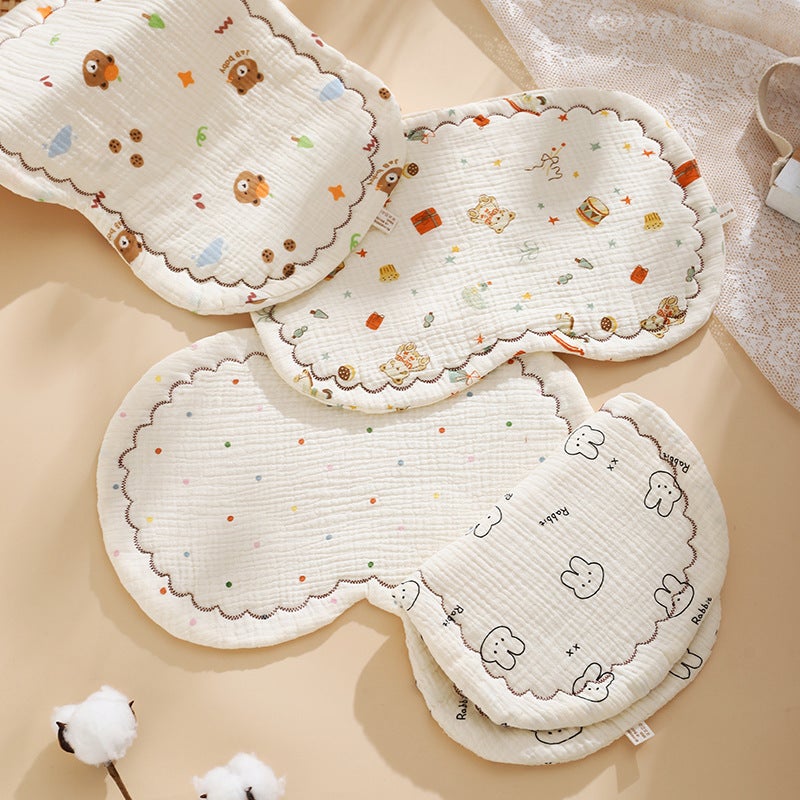 Baby Pillow Newborn Baby Flat Pillow Anti-Spitting Baby Cloud Pillow Headrest Baby Pillow - Image 4