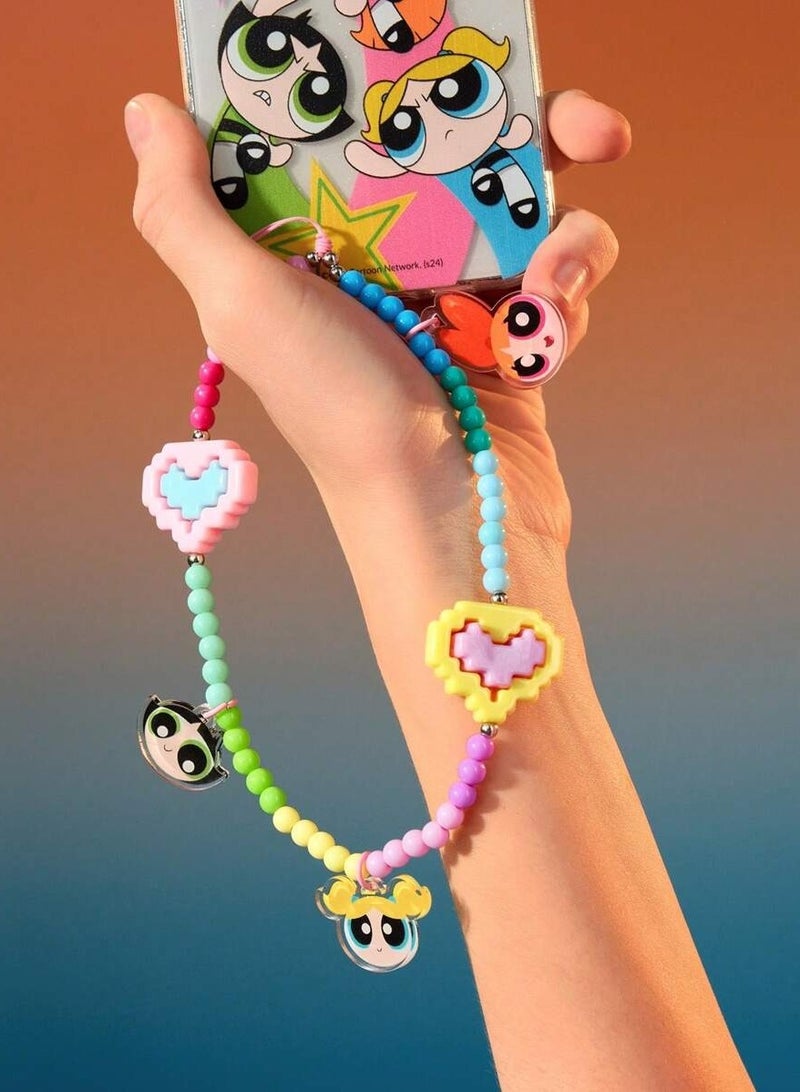 Beaded Phone Strap in the Shape of Powerpuff Girls Design - Image 2