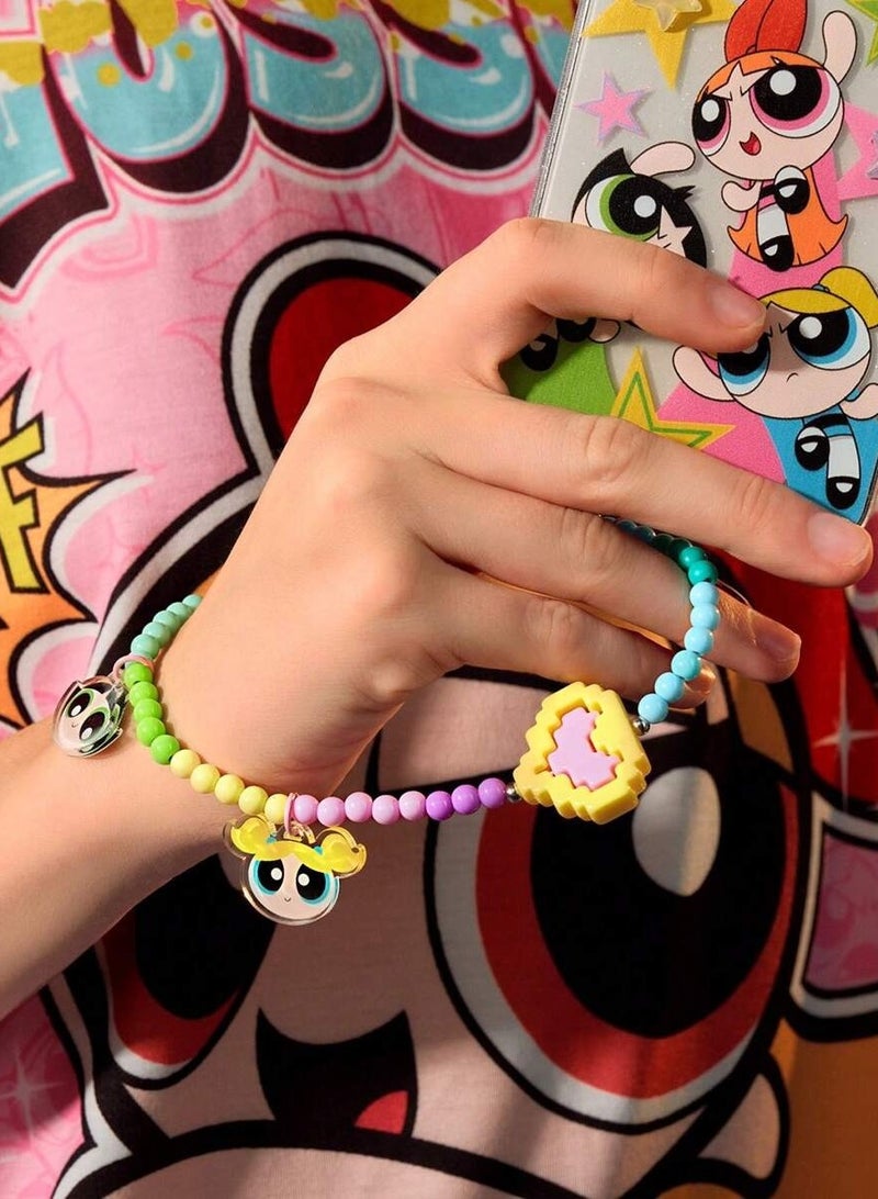 Beaded Phone Strap in the Shape of Powerpuff Girls Design - Image 3