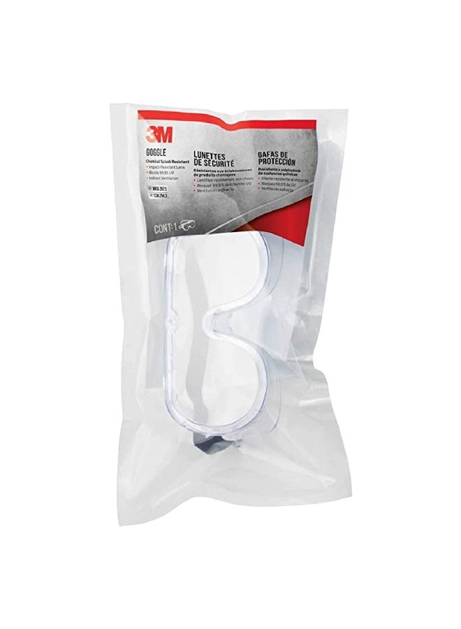 3M Chemical Splash and Impact Safety Goggles Clear - Image 3