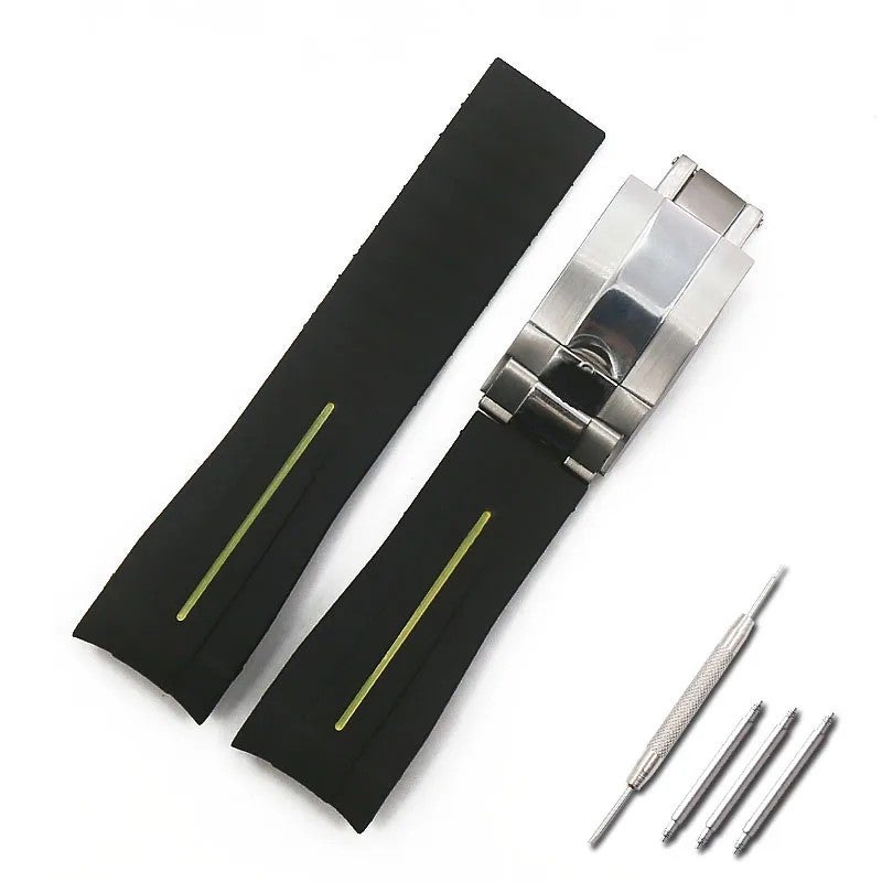 Bluejw 18mm 20mm 22mm Silicon Watch Strap Display Replaceable Band Watches Quick Release Strap Watches - Image 1