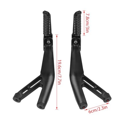 CHIFUN Rear Passenger Foldable Footpeg for YZF R7 2022-2025, YZF R1 R1S R1M 2015-2025, YZF R6 2017-2022, CNC Aluminum Motorcycle Foot Pegs Non-slip Foot Rest Replacement - Image 4