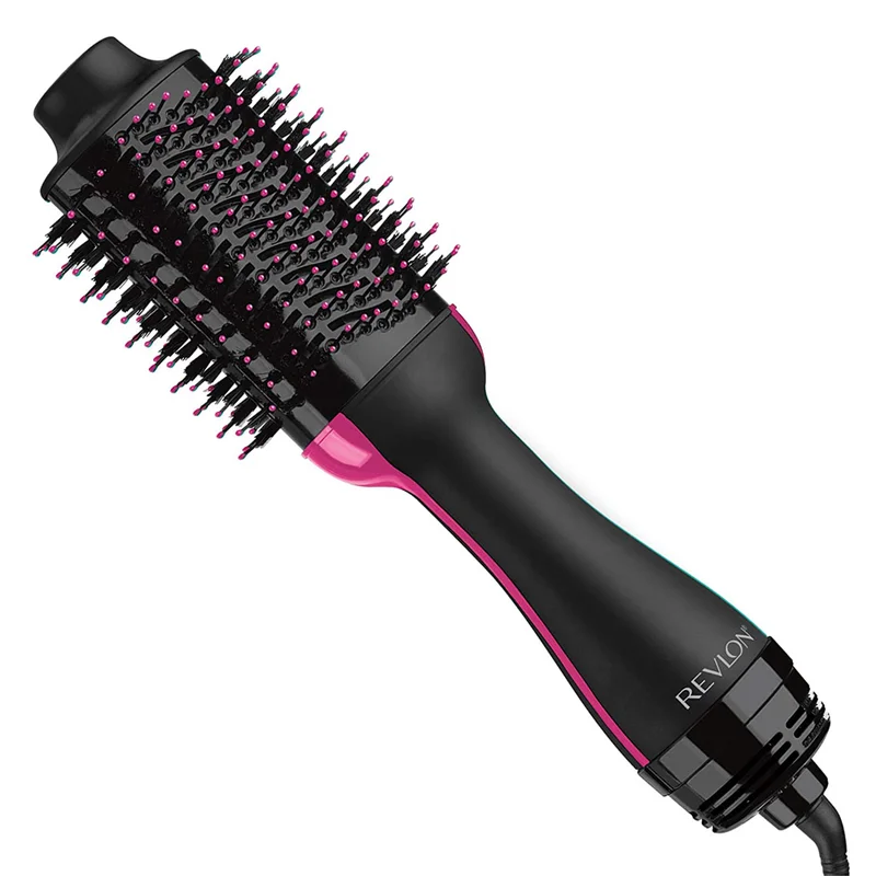 Revlon One-Step Volumiser Salon Hair Dryer & Styler, Advanced Ionic Technology, Ceramic Coating, Oval Brush for Volume & Shine, Black - RVDR5222ARB2