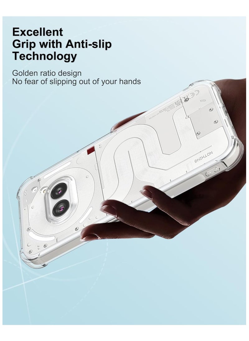 Generic - Case for Nothing Phone 2a Clear Cover with Reinforced Corner Bumper Slim Fit Shockproof Flexible TPU Case for Nothing Phone 2a - Image 1