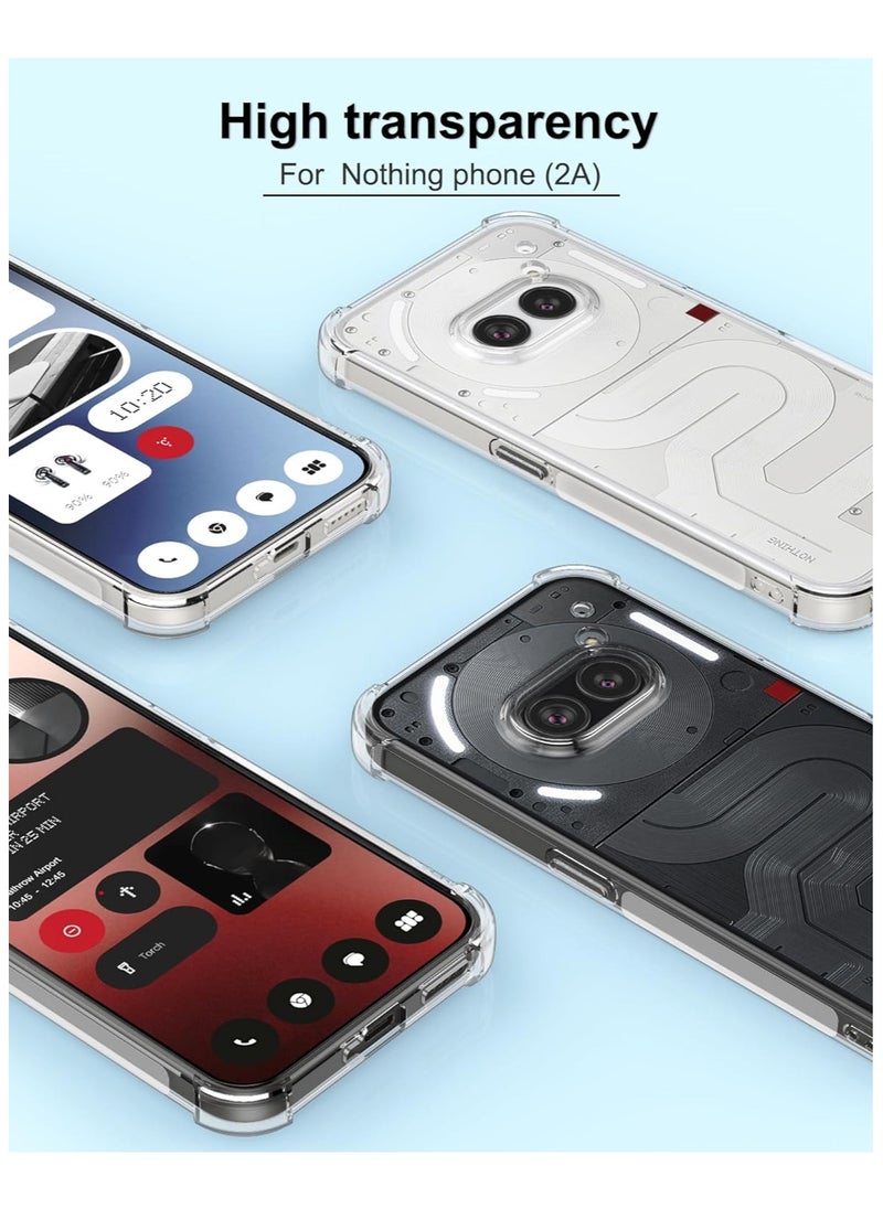 Generic - Case for Nothing Phone 2a Clear Cover with Reinforced Corner Bumper Slim Fit Shockproof Flexible TPU Case for Nothing Phone 2a - Image 1