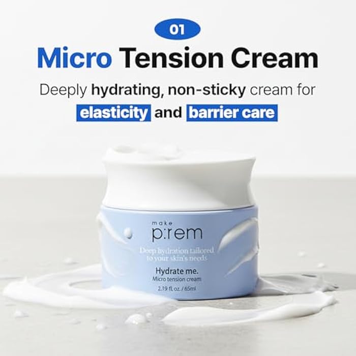 MAKEP:REM MAKE P:REM Hydrate Me. Micro Tension Cream, Moisturizing Watery Gel Type, Non-Sticky Finish Hydrating Facial Cream for Dry, Sensitive, Oily, Acne-prone Skin, Korean Skin Care, 2.19 fl. oz. (65ml) - Image 3