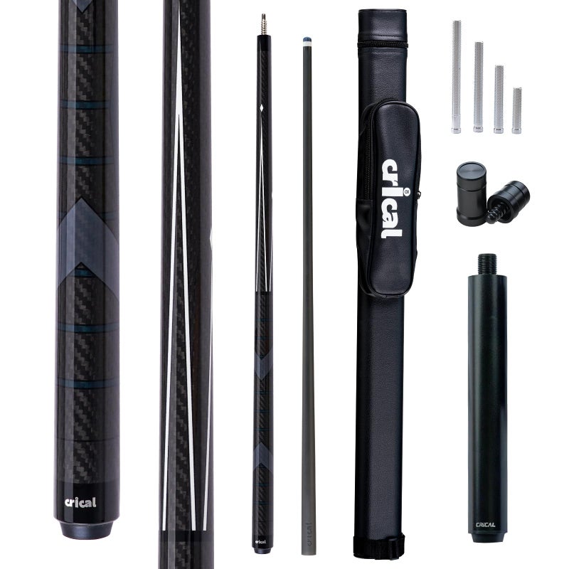 CRICAL Carbon Fiber Pool Cue Stick 58 Billiard Cue Sticks Professional Low Deflection Pool Sticks with 38 8 Pin Joint and 125mm Tip - Image 2