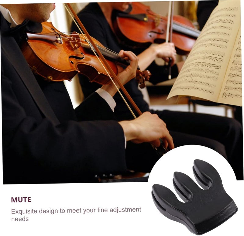 TOYANDONA Sturdy Metal Violin Sordino Practice Violin Mute Fiddle Practice Accessories - Image 3