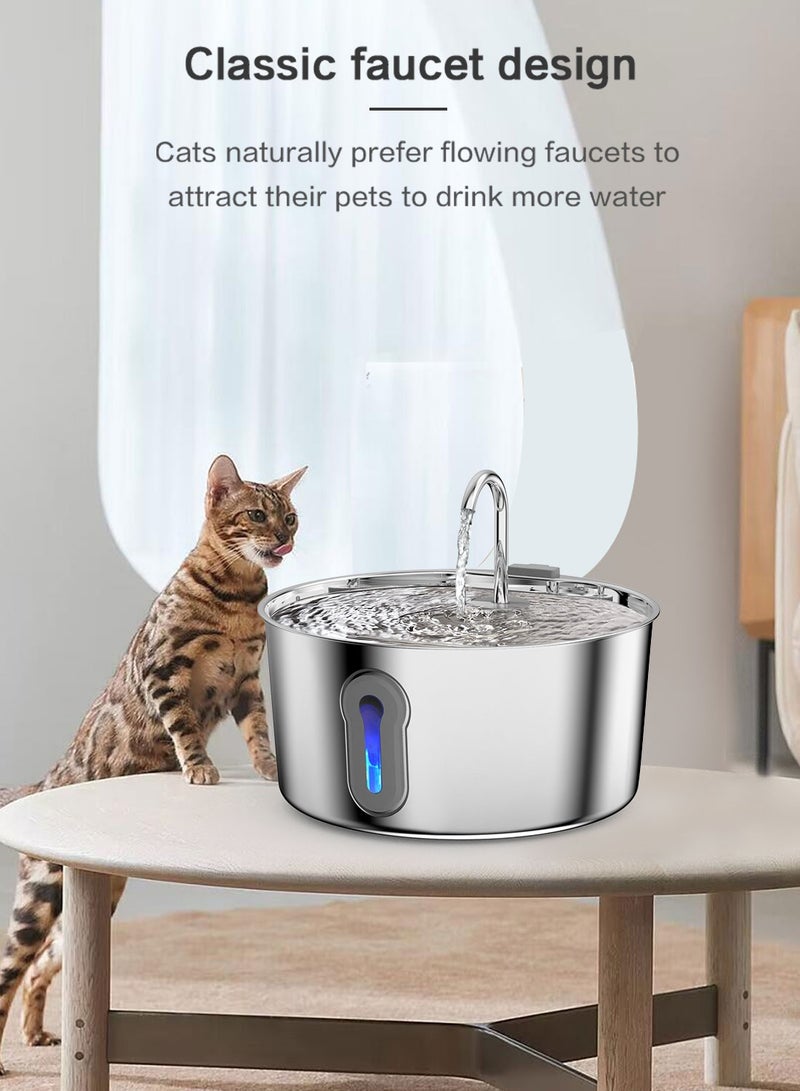 كيدل 4L تلقائي Cat نافورة المياه الحيوانات الأليفة موزع المياه للقطط والكلاب في الأماكن الداخلية مع نافذة مستوى المياه - Image 3