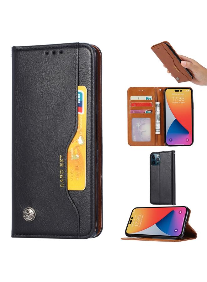 S-TOP Case For iPhone 14 Pro Max Knead Skin Texture Leather Case - Image 1