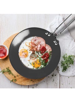 MILTON Pro cook MILTON Pro cook 26 cm Tava Hard Anodized Tawa with Stainless Steel Wired Handle for ParathaChapathiRoti Metal Spoon Friendly Dark Grey 3 Years Warranty  - Image 3