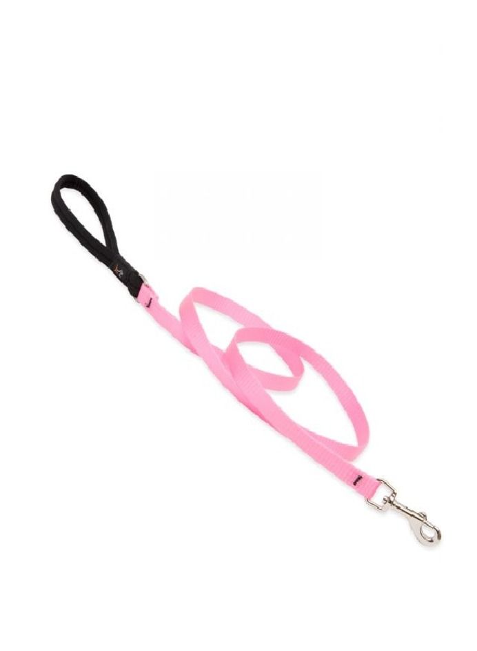 Basic Solids Padded Handle Dog Leash Pink 4ft