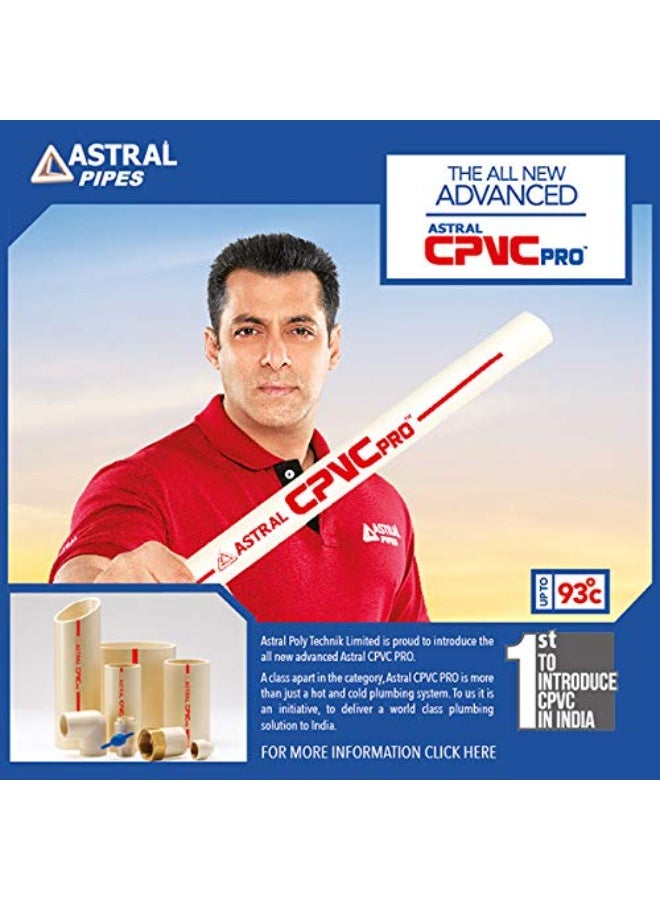 استرال كوع أنابيب بلاستيك CPVC من ASTRAL (زاوية 45 درجة) مقاس 3/4 بوصة (عبوة من 25 قطعة) - Image 2