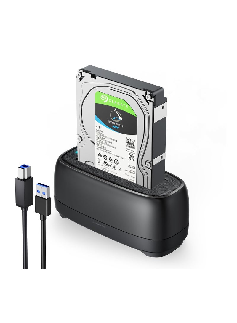 SYOSI Hard Drive Docking for 2.5/3.5 Inch HDD SSD Up to 20TB, External Hard Drive SATA Docking Station HDD Dock Station HDD SSD Dock USB Storage Dock USB Data Transfer UASP Transfer Speed - Image 1