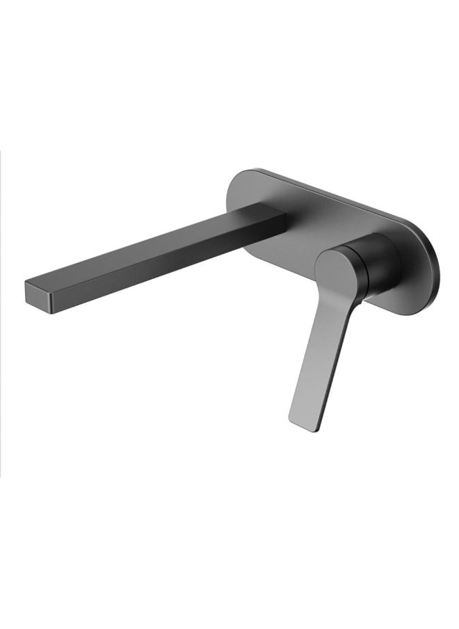 DANUBE HOME Milano Tella Concealed Basin Mixer | Brass Basin Mixer | Single Tap Wash Basin Mixer Sink Faucet For Bathroom Faucet Vanity Lavatory - Chrome  - Image 1