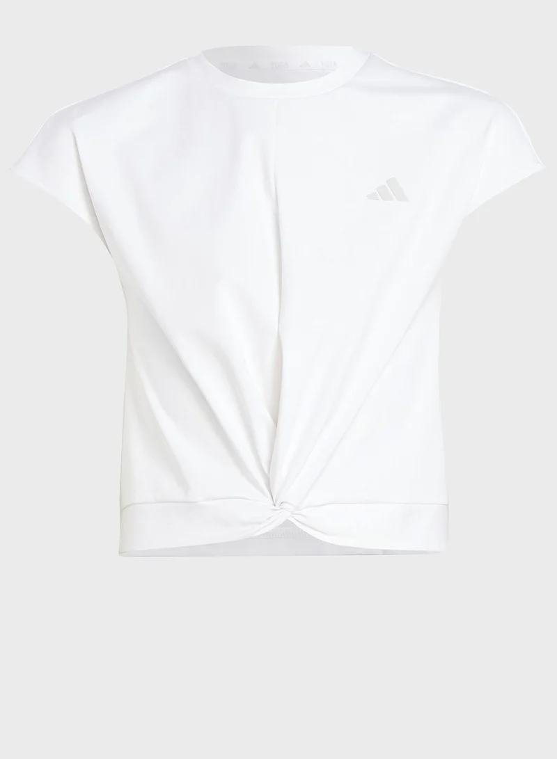 Adidas Yoga Aeroready Crop Slim T-Shirt Kids
