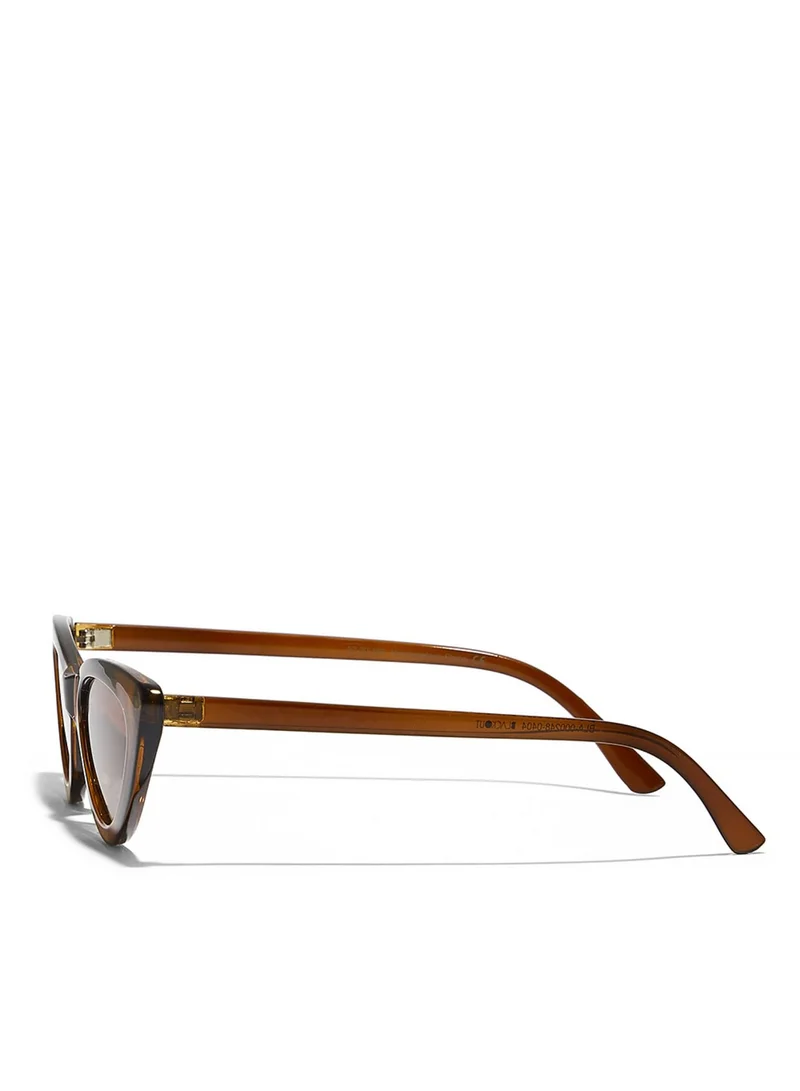 Blackout GWEN Women Brown Sunglasses - Frame Material: Thermoplastic Rubber (TR90) - Frame Color: Brown - Lens Color: Brown - Full Rim
