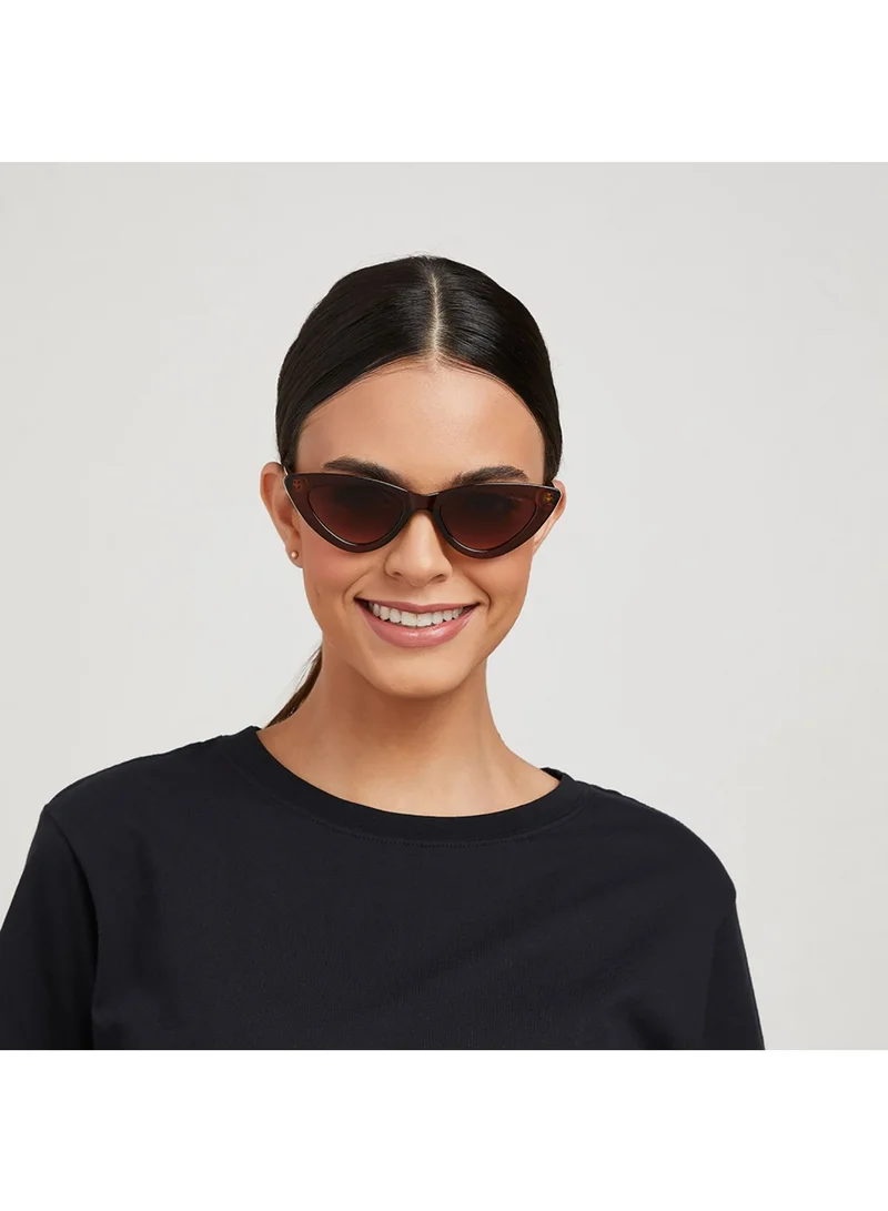 Blackout GWEN Women Brown Sunglasses - Frame Material: Thermoplastic Rubber (TR90) - Frame Color: Brown - Lens Color: Brown - Full Rim