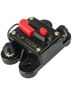 Y&D 1pcs Circuit Breaker 100amp-12-24v Dc with Manual Reset Waterproof Fuse Holder for Marine Rv Car Audio and Home Solar System Amps Protection  - Image 1