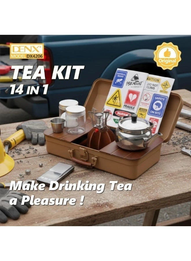 Denx Specialty Tea Set (14 pieces) Complete Tea Preparation - DX4206 - Image 3