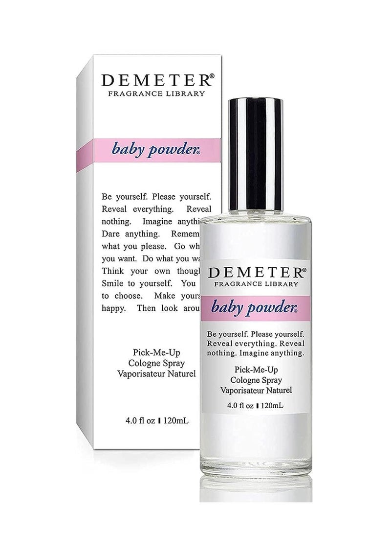 DEMETER Baby Powder For Women. Pick-me Up Cologne Spray 4.0 Oz