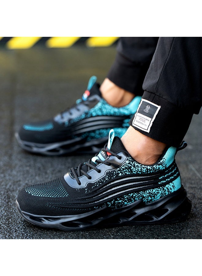 أحذية رجالية ذات أصابع فولاذية وخفيفة الوزن وآمنة ومريحة ومقاومة للثقب وأحذية عمل غير قابلة للتدمير وأحذية رياضية أنيقة. - Image 1