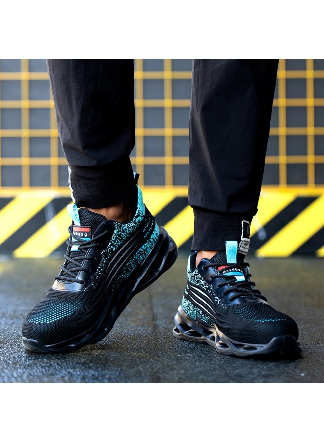 أحذية رجالية ذات أصابع فولاذية وخفيفة الوزن وآمنة ومريحة ومقاومة للثقب وأحذية عمل غير قابلة للتدمير وأحذية رياضية أنيقة. - Image 3