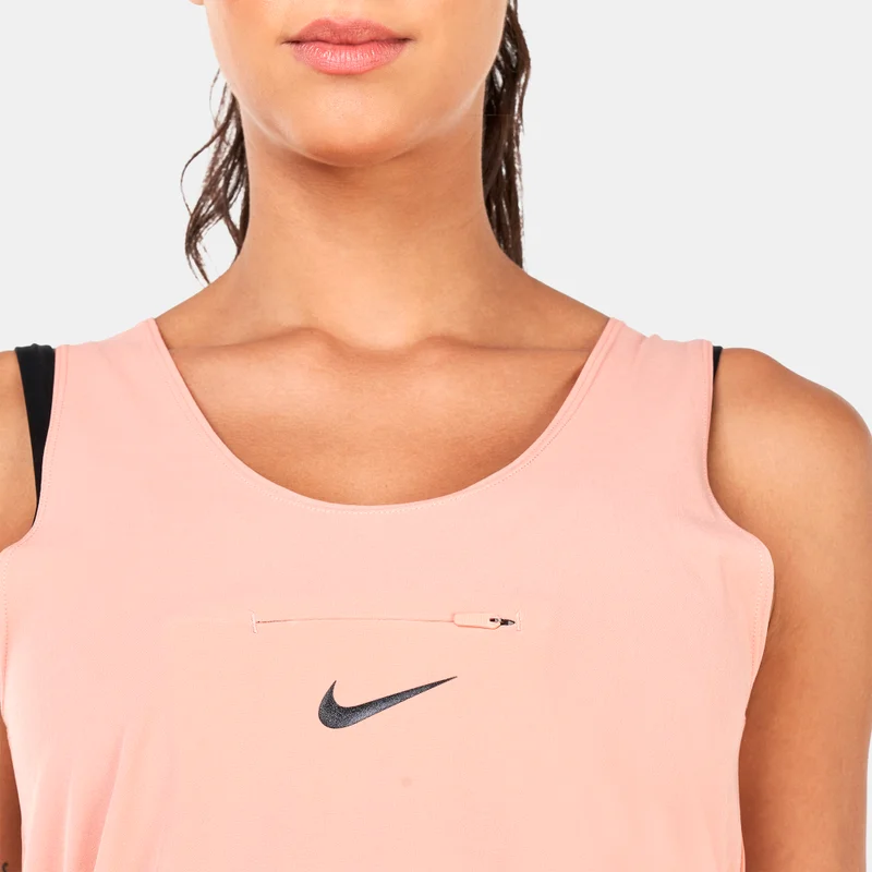 Nike Pink Women's Dri-FIT Run Division Convertible Running Tank Top for Women | Best Price UAE