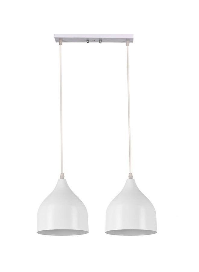 Naomi Double Ceiling Lamp | modern decorative LED E27 pendant light ceiling lamp hanging | suitable for any room | Color: White | Size: 70x36 cm