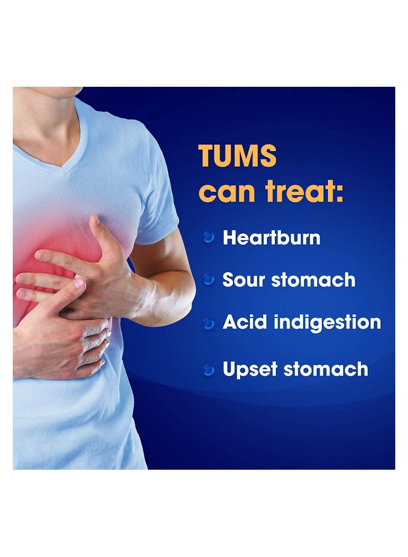 TUMS مضاد حموضة بنكهة النعناع بتركيز إضافي 750 ملغ لتخفيف حرقة المعدة - 100 حبة - Image 5