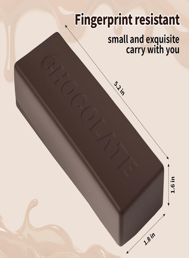 LiuLiXia Slow Rising Squishy，Fidget Toys ，Adult Office Stress Relief Products，Stress Balls，Realistic Food Squishies for Adults, Stress Relief & Fidget Toys for ADHD (Dark Chocolate Bar-2Pcs) - Image 3