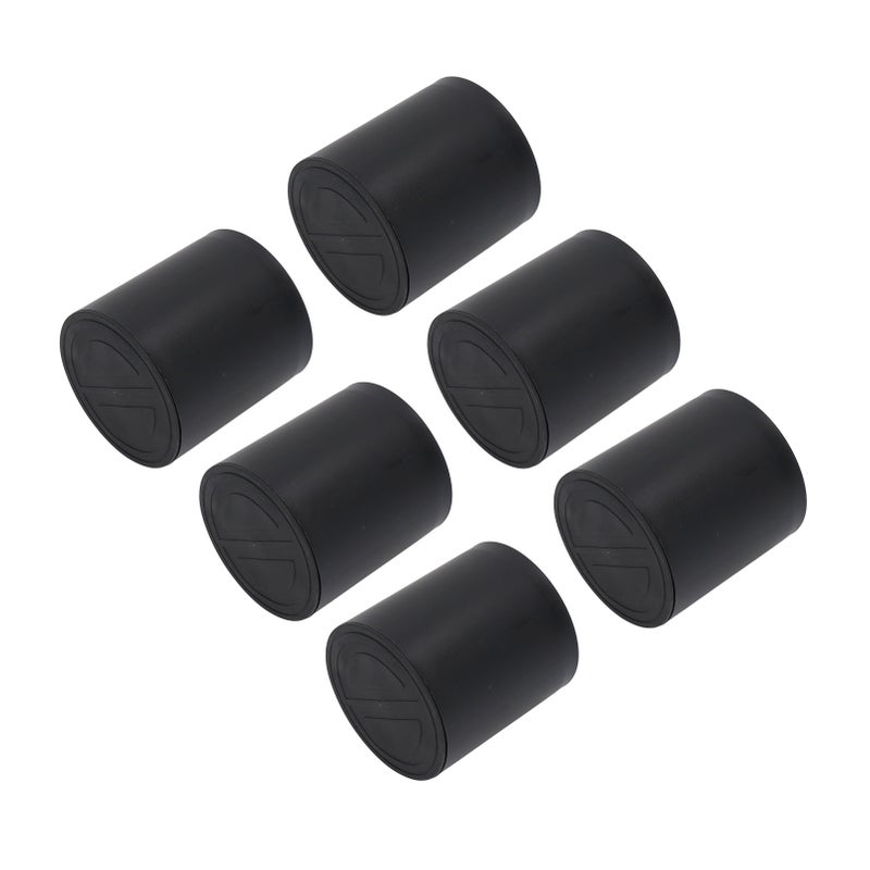 6PCS Furniture Leg Extender Plastic Round 4in Rise Black Furniture Risers for Home Office Sofa - Image 4