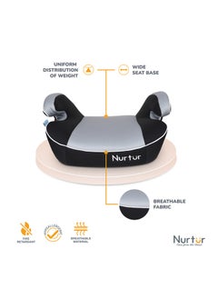 Nurtur Arm Rest Universally Fit Baby Booster Seat With Cushioned Base, 4 To 12 years, 22 To 36 Kg  - Image 3