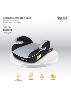 Nurtur Arm Rest Universally Fit Baby Booster Seat With Cushioned Base, 4 To 12 years, 22 To 36 Kg  - Image 2