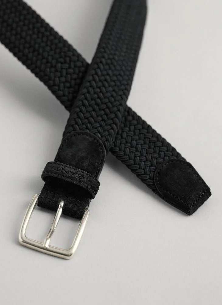 GANT Gant Braided Elastic Belt- Black