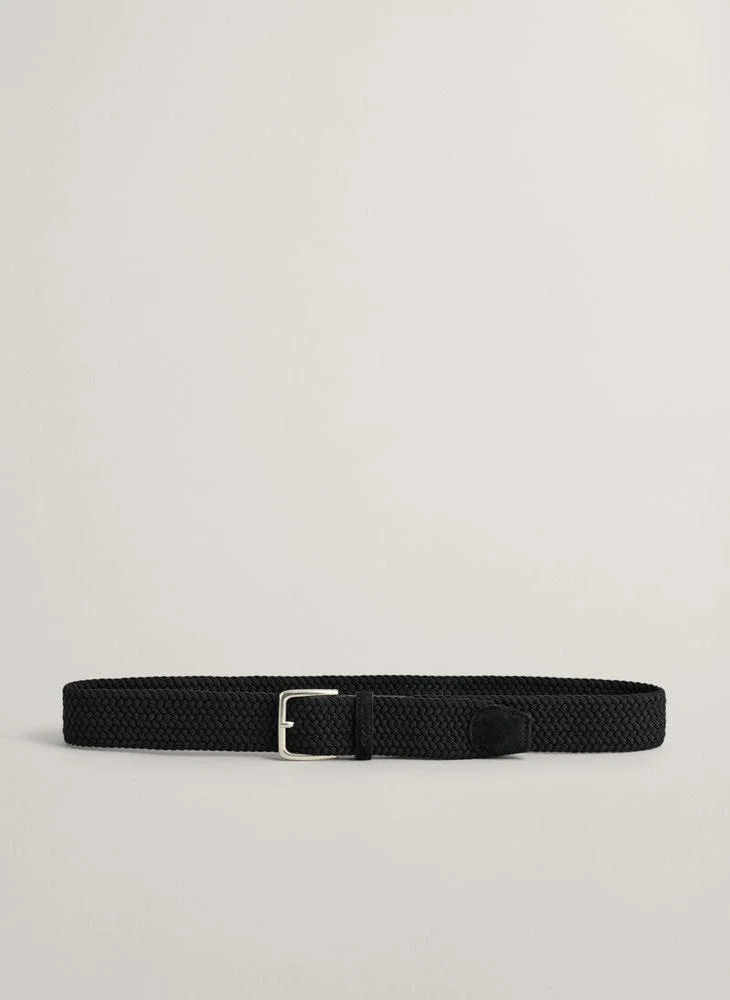 GANT Gant Braided Elastic Belt- Black