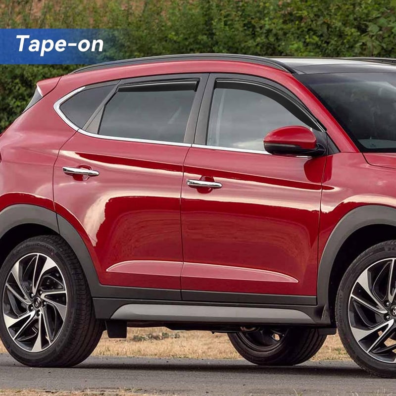 YQAUTEC Window Visors for Hyundai Tucson 2016-2021 - Image 3