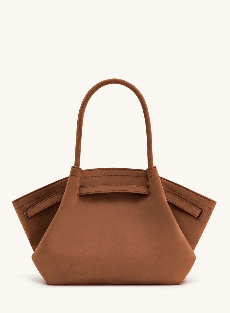 JW PEI Women's Hana Medium Faux Suede Tote Bag (Brown) - Image 5