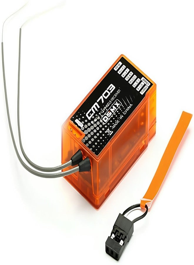 جهاز استقبال Orange CM703 DSM2/DSMX بتردد 2.4 جيجاهرتز، 7 قنوات، PWM/PPM، متوافق مع Spektrum/JR - Image 1