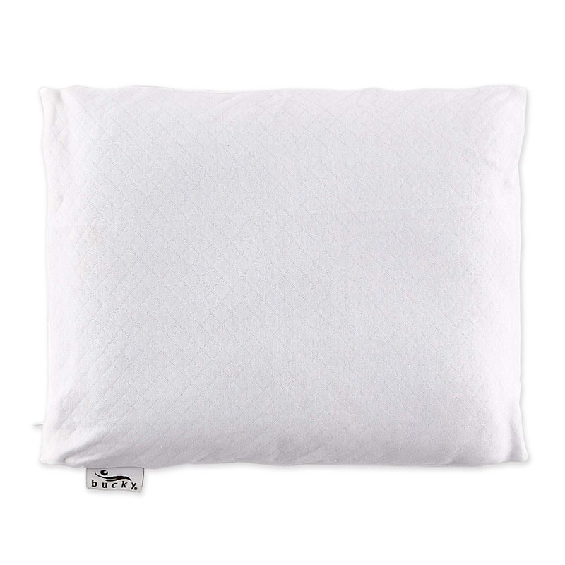 Bucky Natural Bedding Collection, Buckwheat/Millet Filled Duo Pillow, 14x11", White - Image 1