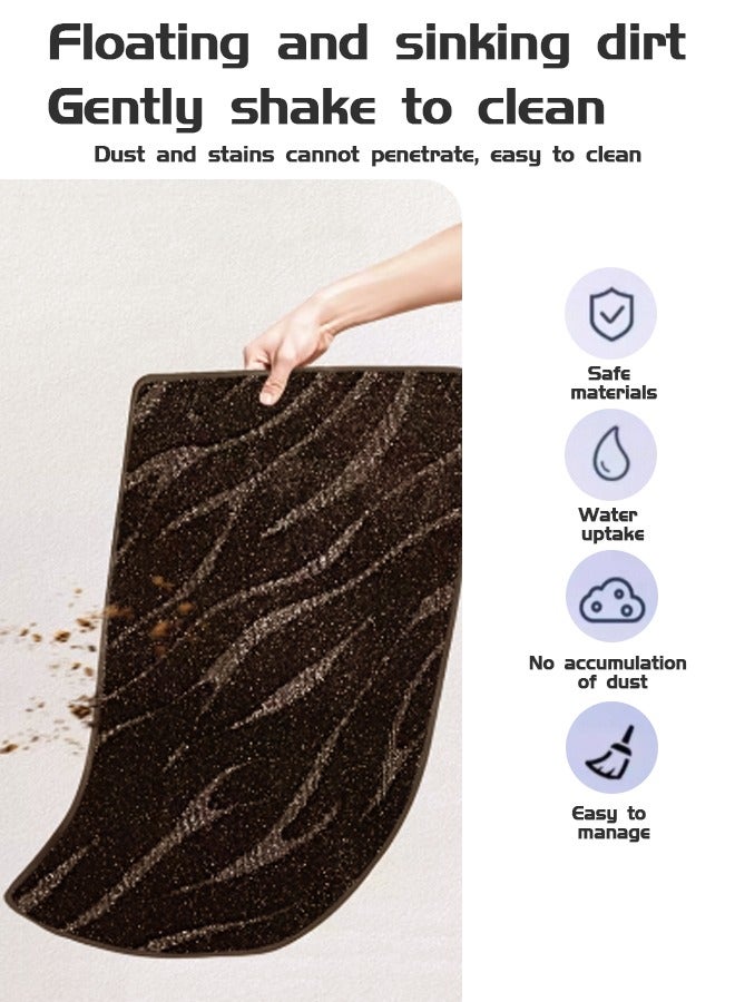 A suitable for 2024 models, Tesla model Y double-layer black TPE and coffee blanket floor mat, all-weather wear-resistant, non-slip, environmentally friendly and easy to wipe, high-grade floor mat, goodcar - Image 5