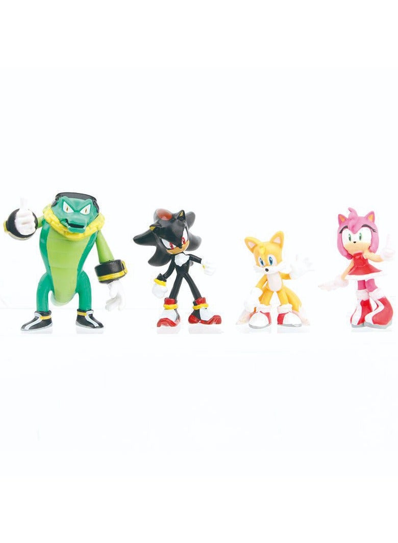 QiaoKai 12-Piece Sonic Exclusively Designed The Hedgehog Action Figure Set Kids Toy Multicolour 6cm - Image 3