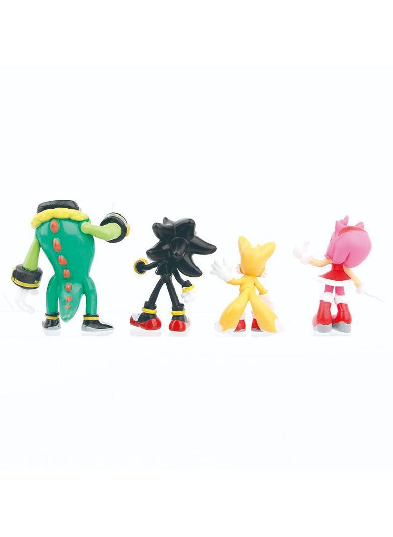 QiaoKai 12-Piece Sonic Exclusively Designed The Hedgehog Action Figure Set Kids Toy Multicolour 6cm - Image 5