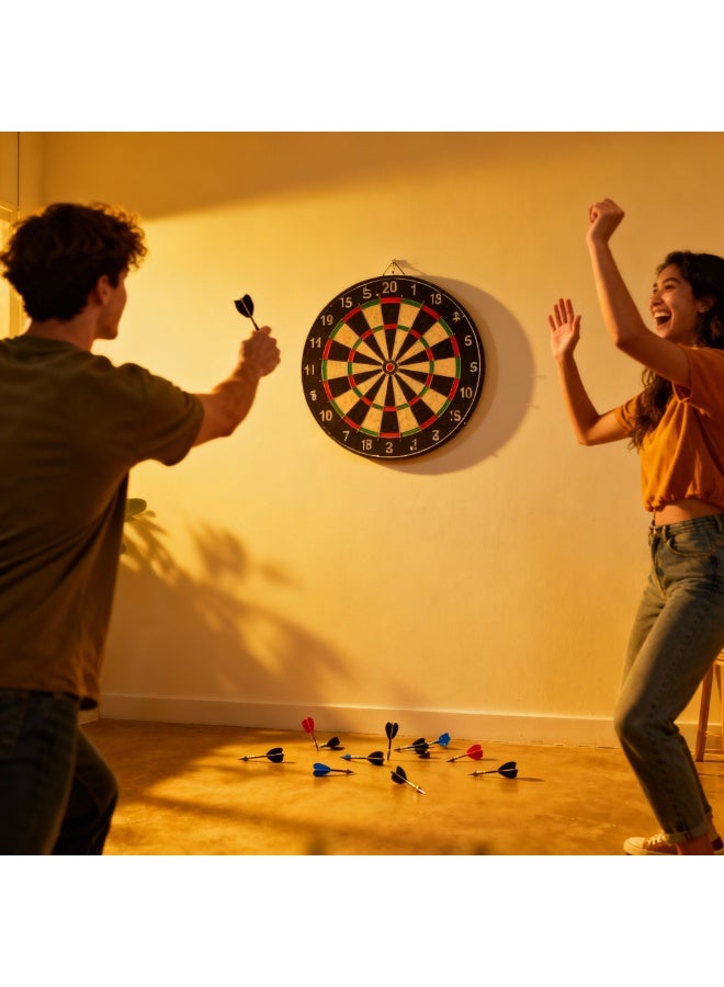 بريميم لوحة سهام ١٤ إنش – مزدوجة الجهتين للتعليق على الجدار لألعاب داخلية وترفيه منزلي - Image 2