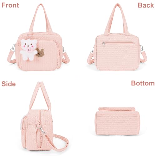Lushandy Baby Diaper Bag Tote, Mommy Bag Cute Diaper Bags Crossbody Baby Bags for Girl Pañaleras Para Beb - Image 2