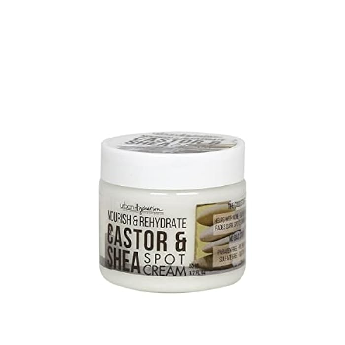 Urban Hydration Nourish and Rehydrate Castor and Shea Spot Cream | Helps with Acne, Detoxes and Smooths Skin Benefits For All Skin Types | 1.7 Fl Ounces - Image 1