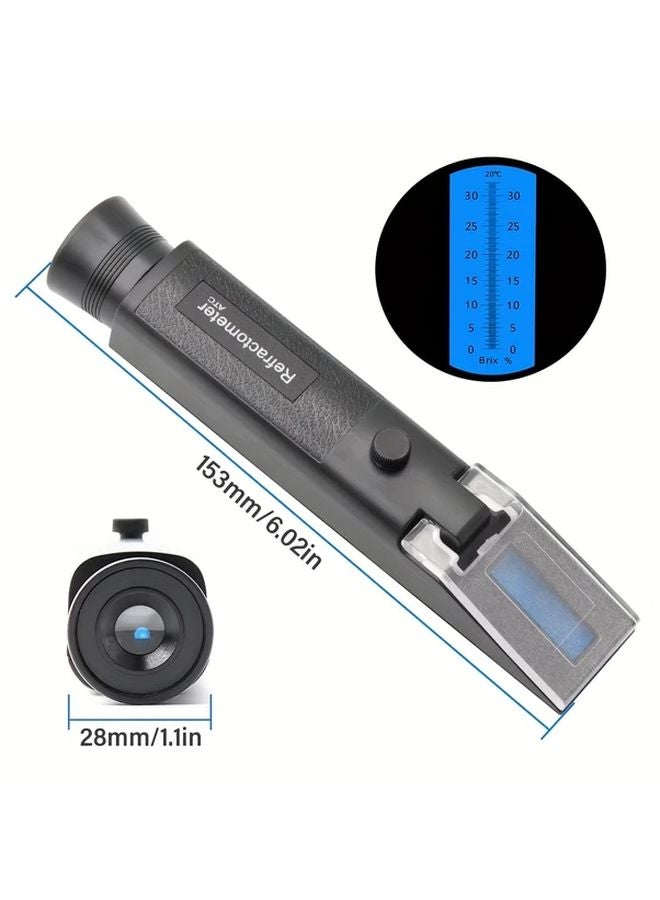 Handheld Brix Refractometer 0 32 Percent ATC Sugar Tester For Honey Juice 1pc - Image 3