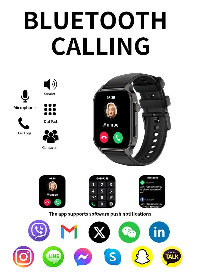 Wapik X5S Smart Watch - Black