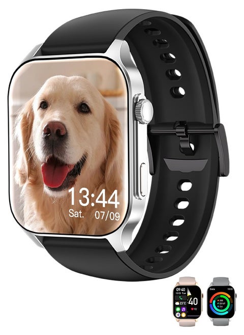 Korean Brand X5S Smart Watch,Business Smartwatch,Waterproof Fitness Watch, Bluetooth Calling,Smart watch for Men, Zinc Alloy Vacuum Plating, Heart Rate Monitoring,Smart watch for women Black